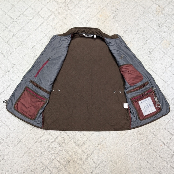 Peter Millar Vest Jacket Mens L Gray Iron Essex Quilted Insulated Travel - Picture 8 of 12